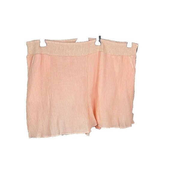 Torrid Plus 6 Peach Coral Lined Shirred Stretch Waistband Pockets Pull-On Short - Picture 2 of 5